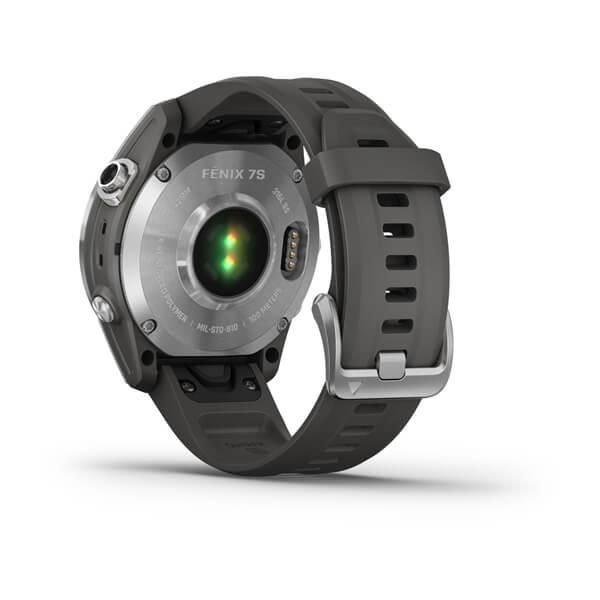 Смарт-часы Garmin Fenix 7S серебристые с ремешком серый графит 010-02539-01 фото