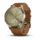 Смарт-часы Garmin Vivomove HR Premium Gold Tone Light Brown Small/Medium 010-01850-25 фото 1