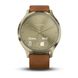 Смарт-часы Garmin Vivomove HR Premium Gold Tone Light Brown Small/Medium 010-01850-25 фото 7