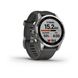 Смарт-часы Garmin Fenix 7S серебристые с ремешком серый графит 010-02539-01 фото 3