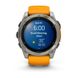 Смарт-годинник Garmin Fenix 8 – 51 мм, AMOLED Sapphire, титан із силіконовим ремінцем кольору Spark Orange/Graphite 010-02905-11 фото 2