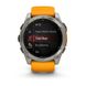 Смарт-часы Garmin Fenix 8 – 51 мм, AMOLED Sapphire, титан с силиконовым ремешком цвета Spark Orange/Graphite 010-02905-11 фото 7