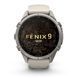 Смарт-часы Garmin Fenix 9 Pro (43 мм) с титановым корпусом и туманно-серым/темно-песочным силиконовым ремешком