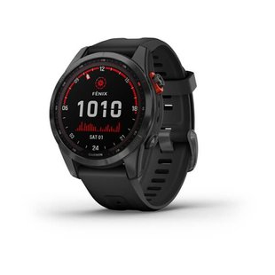 Смарт-годинник Garmin Fenix 7S Solar сірий з чорним ремінцем 010-02539-13 фото