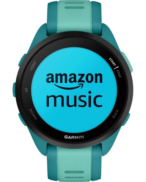 Смарт-годинник Garmin Forerunner 165 Music, силіконовий ремінець кольору бірюзовий/аква 010-02863-32 фото