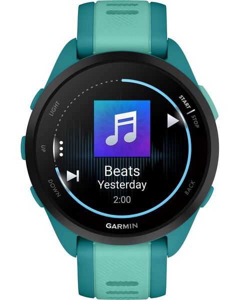 Смарт-часы Garmin Forerunner 165 Music, силиконовый ремешок цвета бирюзовый/аква 010-02863-32 фото