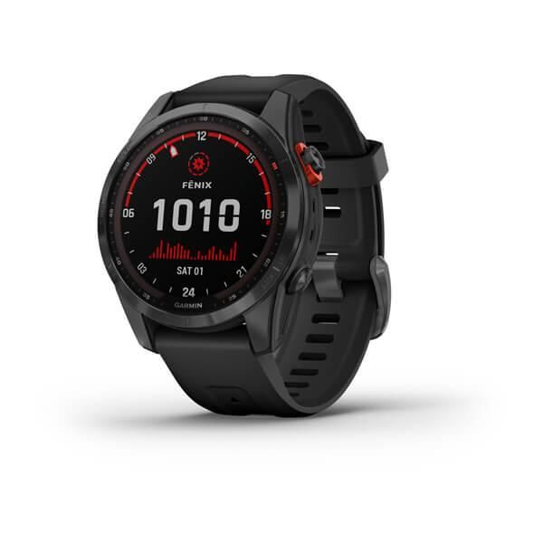 Смарт-часы Garmin Fenix 7S Solar серые с черным ремешком 010-02539-13 фото