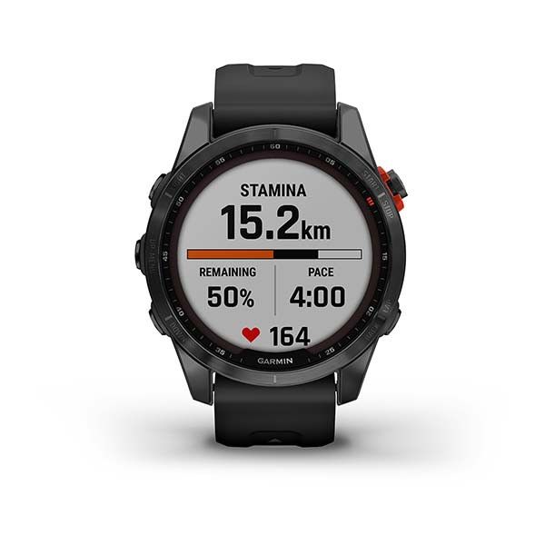 Смарт-часы Garmin Fenix 7S Solar серые с черным ремешком 010-02539-13 фото