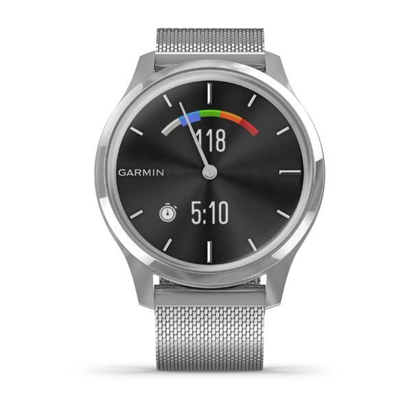 Смарт-годинник Garmin Vivomove Luxe сріблястий зі сріблястим ремінцем 010-02241-23 фото