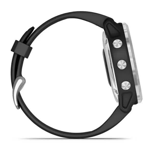 Смарт-часы Garmin Fenix 6S Solar серебристые с черным ремешком 010-02409-00 фото