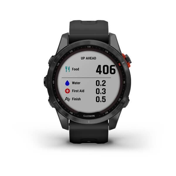 Смарт-часы Garmin Fenix 7S Solar серые с черным ремешком 010-02539-13 фото