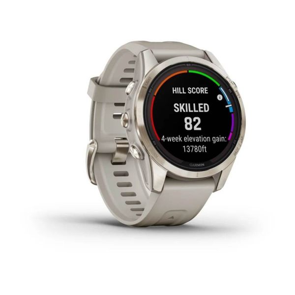 Смарт-годинник Garmin Fenix 7S Pro - Sapphire Solar Edition - ніжно-золотистий зі світло-пісочним ремінцем 010-02776-15 фото