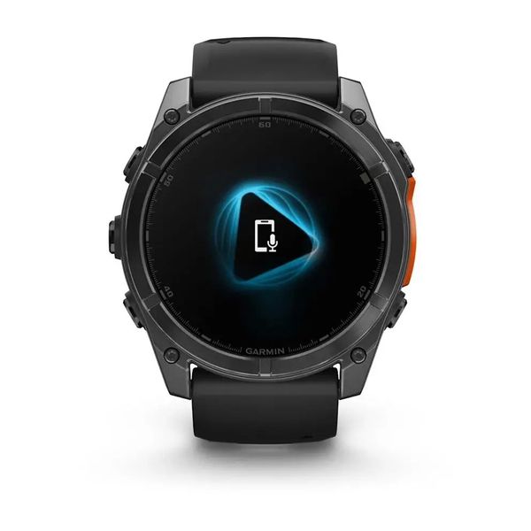 Смарт-часы Garmin Fenix 8 – 51 мм, AMOLED, сланцево-серые с черным силиконовым ремешком 010-02905-00 фото