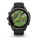 Смарт-годинник Garmin Fenix 9 Pro (47 мм) inReach з титановим корпусом Carbon Gray DLC і чорно-сірим силіконовим ремінцем