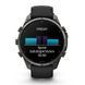 Смарт-годинник Garmin Fenix 9 Pro (47 мм) inReach з титановим корпусом Carbon Gray DLC і чорно-сірим силіконовим ремінцем