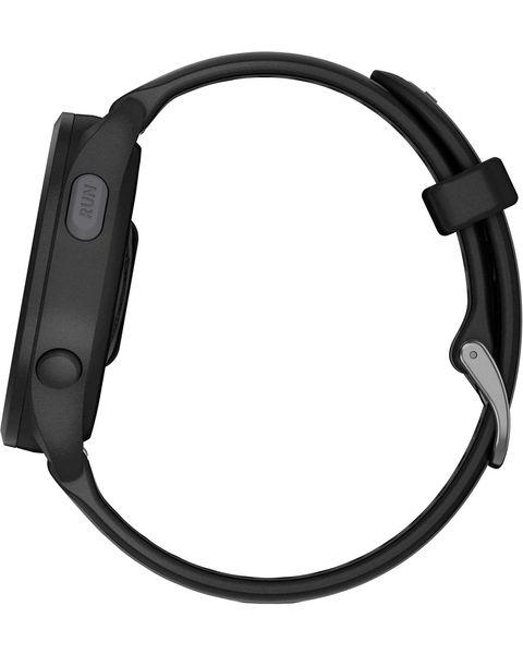 Смарт-годинник Garmin Forerunner 165 Music, чорний/сланцево-сірий силіконовий ремінець 010-02863-30 фото