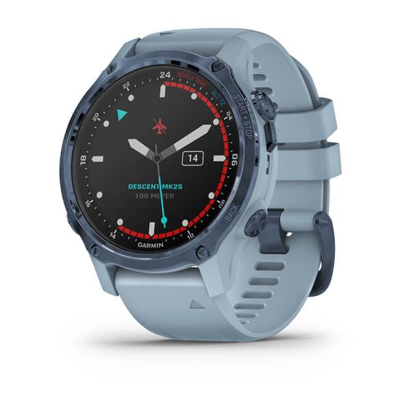 Смарт-часы Garmin Descent Mk2S с корпусом и ремешком цвета морской пены 010-02403-07 фото