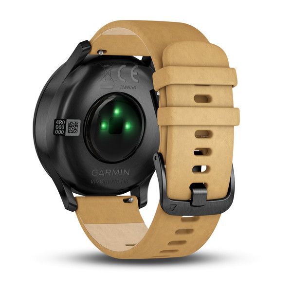 Смарт-годинник Garmin Vivomove HR Premium Black Tan One Size (універсальний) 010-01850-00 фото