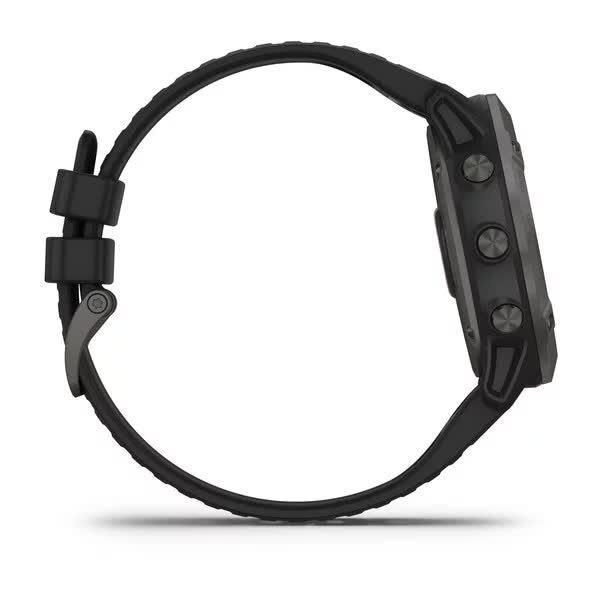 Смарт-часы Garmin Fenix 6X Pro Solar серые титановые DLC с черным ремешком 010-02157-21 фото