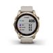 Смарт-часы Garmin Fenix 7S Sapphire Solar золотистые титановые со светло-бежевым ремешком 010-02539-21 фото 8