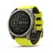 Смарт-часы Garmin Fenix 8 – 51 мм, Solar Sapphire, титан с ярко-желтым/графитовым силиконовым ремешком 010-02907-21 фото 1