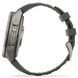 Смарт-годинник Garmin Fenix 9 Pro Solar (47 мм) inReach з титановим корпусом і силіконовим ремінцем кольору галька / сріблясто-сірий