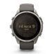 Смарт-годинник Garmin Fenix 9 Pro Solar (47 мм) inReach з титановим корпусом і силіконовим ремінцем кольору галька / сріблясто-сірий