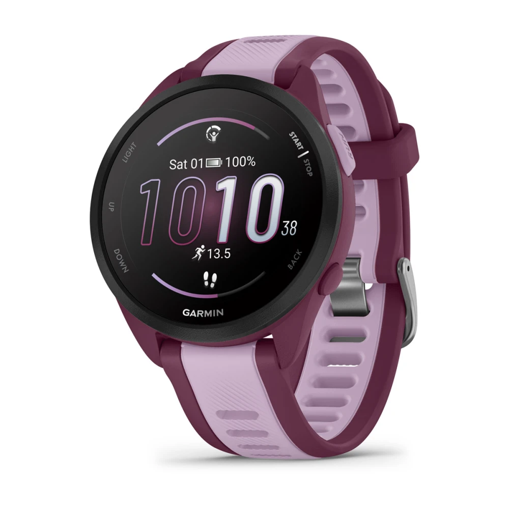 Смарт-часы Garmin Forerunner 165 Music, силиконовый ремешок  ягодно-сиреневый купить по лучшей цене | Официальный представитель Garmin в  Украине