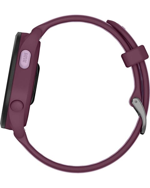 Смарт-часы Garmin Forerunner 165 Music, силиконовый ремешок ягодно-сиреневый 010-02863-33 фото