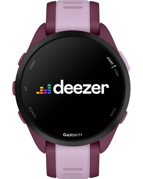 Смарт-годинник Garmin Forerunner 165 Music, силіконовий ремінець ягідно-бузковий 010-02863-33 фото