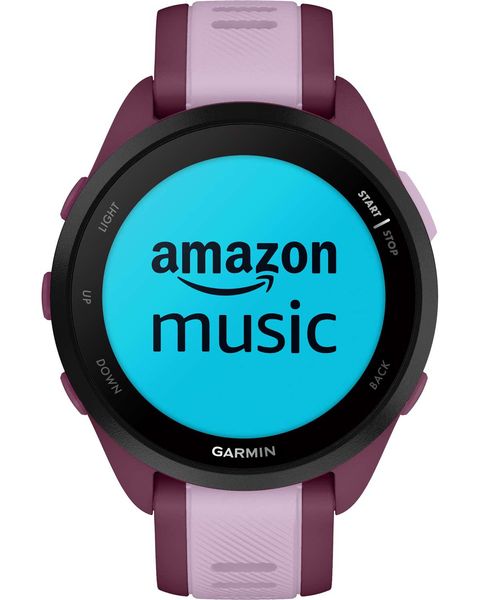 Смарт-годинник Garmin Forerunner 165 Music, силіконовий ремінець ягідно-бузковий 010-02863-33 фото