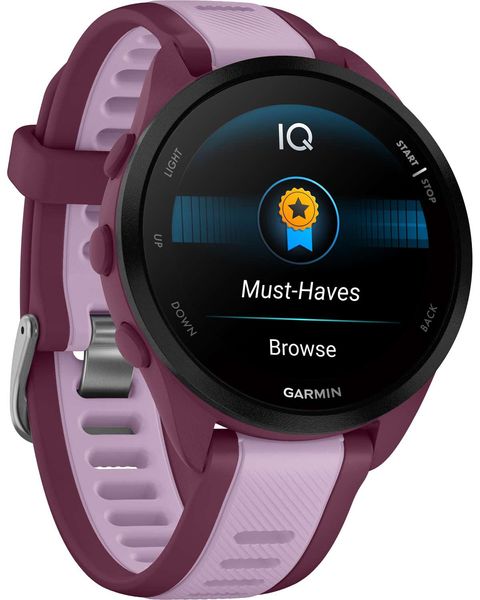 Смарт-годинник Garmin Forerunner 165 Music, силіконовий ремінець ягідно-бузковий 010-02863-33 фото