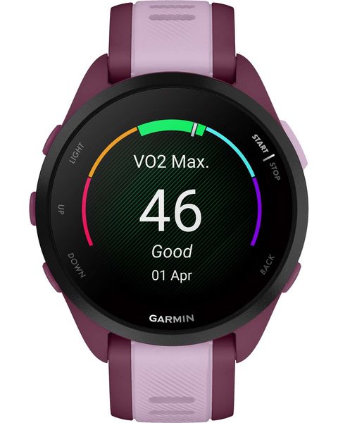 Смарт-годинник Garmin Forerunner 165 Music, силіконовий ремінець ягідно-бузковий 010-02863-33 фото