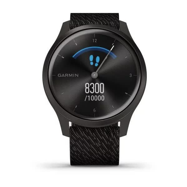 Смарт-часы Garmin Vivomove Style графит, алюминиевый корпус, черный нейлоновый ремешок 010-02240-23 фото