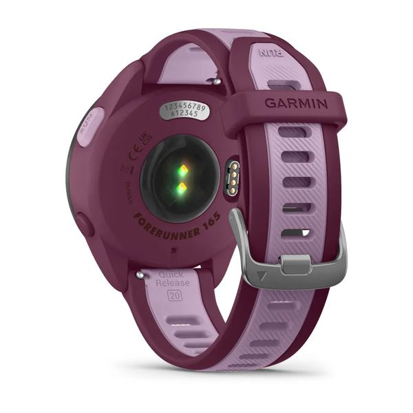 Смарт-годинник Garmin Forerunner 165 Music, силіконовий ремінець ягідно-бузковий 010-02863-33 фото