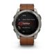 Смарт-годинник Garmin Fenix 8 – 51 мм, AMOLED Sapphire, титан з DLC-покриттям Carbon Gray та каштановим шкіряним ремінцем 010-02905-40 фото 8