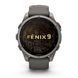 Смарт-годинник Garmin Fenix 9 (47 мм) з титановим корпусом і силіконовим ремінцем кольору гальки