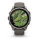 Смарт-годинник Garmin Fenix 9 (47 мм) з титановим корпусом і силіконовим ремінцем кольору гальки