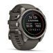 Смарт-годинник Garmin Fenix 9 (47 мм) з титановим корпусом і силіконовим ремінцем кольору гальки