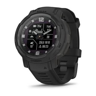 Смарт-годинник наручний Garmin Instinct Crossover Solar - Tactical Edition чорний 010-02730-00 фото