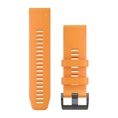 Ремінець Garmin QuickFit 26 для годинників Fenix 5X Plus та Fenix 5X, помаранчевий 010-12741-03 фото