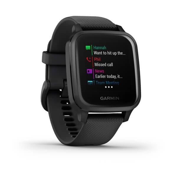 Смарт-часы Garmin Venu Sq Music Edition черные с серым алюминиевым безелем 010-02426-10 фото