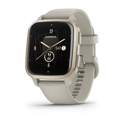 Смарт-часы Garmin Venu Sq 2 Music Edition цвета французский серый с кремово-золотистым безелем 010-02700-12 фото