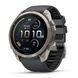 Смарт-годинник Garmin Fenix 9 Pro (51 мм) inReach з титановим корпусом і графітово-чорним силіконовим ремінцем