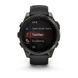 Смарт-годинник Garmin Fenix 8 – 47 мм, AMOLED Sapphire, титан з DLC-покриттям Carbon Gray та силіконовим ремінцем чорного/сірого кольору 010-02904-21 фото 7