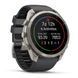 Смарт-годинник Garmin Fenix 9 Pro (51 мм) inReach з титановим корпусом і графітово-чорним силіконовим ремінцем