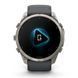 Смарт-годинник Garmin Fenix 9 Pro (51 мм) inReach з титановим корпусом і графітово-чорним силіконовим ремінцем