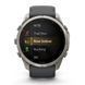 Смарт-годинник Garmin Fenix 9 Pro (51 мм) inReach з титановим корпусом і графітово-чорним силіконовим ремінцем
