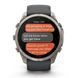 Смарт-годинник Garmin Fenix 9 Pro (51 мм) inReach з титановим корпусом і графітово-чорним силіконовим ремінцем