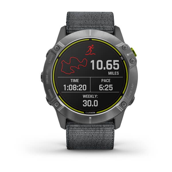 Смарт-годинник Garmin Enduro сірий сталевий корпус, сірий нейлоновий ремінець UltraFit 010-02408-00 фото